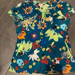 Koi scrub top